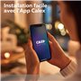 CALEX Ampoule intelligente E27, avec application et commande vocale Alexa (7 W), ampoule LED WiFi, filament à intensité variable
