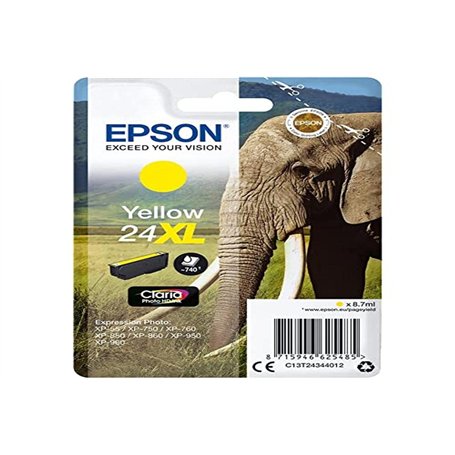 Epson C13T24344022 Cartouche d'encre compatible avec Imprimante Epson Expression Photo/Expression Premium XL Jaune