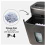 DESQ Destructeur de documents 20065-14 feuilles, Déchiqueter papier avec agrafes et cartes de crédit en 4 x 33 mm, Niveau de séc