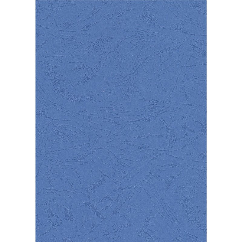 Pavo Lot de 100 Plats de couvertures A4 grain cuir 250 g Bleu