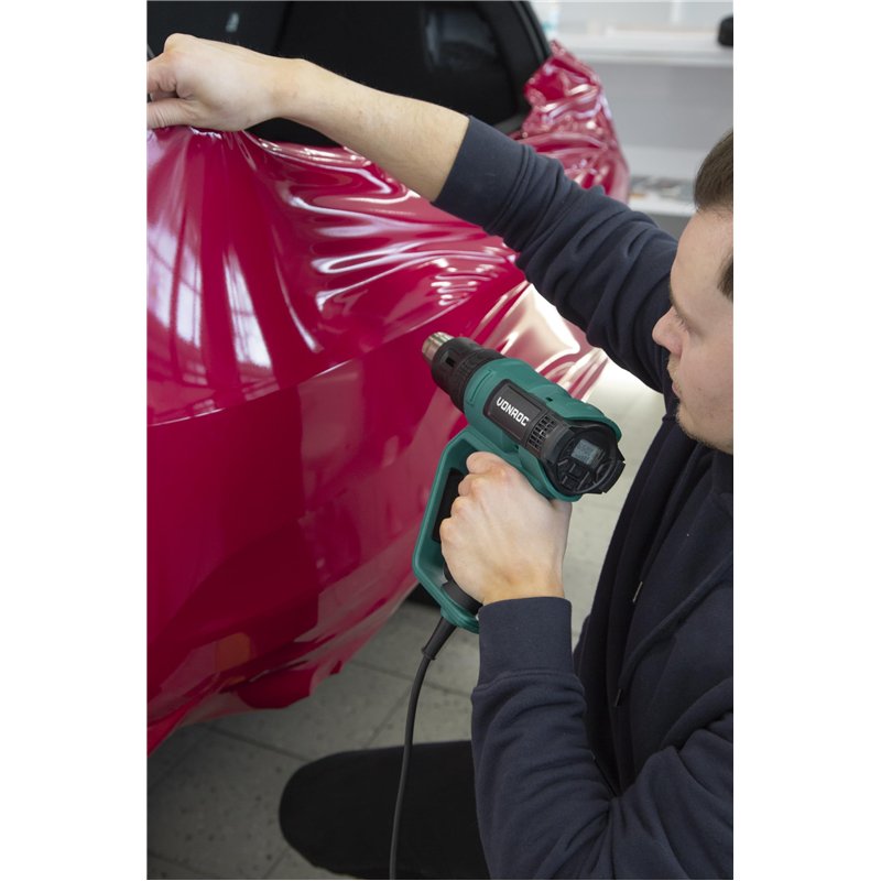 Image secondaire de VONROC Décapeur Thermique Professionnel - Pistolet à Air Chaud 2000W – 60 Températures, 5 Positions Débits d'Air – Revêtement Vé