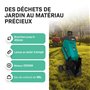 VONROC Broyeur de végétaux 2500W – Pour branches jusqu’à Ø45mm - Bac de ramassage de 45L et poussoir inclus - Fonction de sécuri