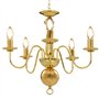 vidaXL Lustre 5 Ampoules Plafonnier Lampe Suspendue Luminaire Eclairage Salon Salle de Séjour Salle à Manger Chambre à Coucher M