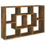 vidaXL Mensola a Muro Rovere Fumo 85x16x52