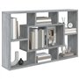 vidaXL Mensola a Muro Grigio Sonoma 85x16x52,5 cm in Legno Multistrato