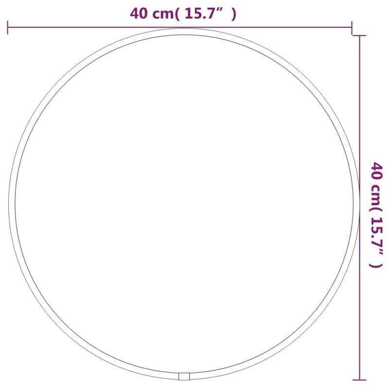 Image secondaire de Revera Miroir mural noir Ø 40 cm Rond