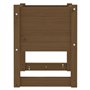 vidaXL 2X Jardinières Pots de Fleurs de Jardin Bacs à Fleurs Lits Surélevés Terrasse Balcon Patio Marron Miel 40x40x52,5 cm Bois