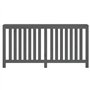 Cache-radiateur Gris 169x19x84 cm Bois massif de pin