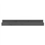 Mensole da Parete 2 pz Grigio 80x12x9cm Legno Massello di Pino