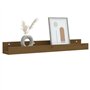 Mensole da Parete 2 pz Miele 80x12x9cm Legno Massello di Pino