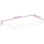 vidaXL Dessus de Table à Bord Vivant 60x30x2,5 cm Bois Massif manguier