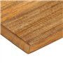 vidaXL Dessus de Table à Bord Vivant 90x20x2,5 cm Bois Massif manguier