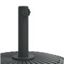 vidaXL Base de Parasol avec Roues pour mâts Ø38 / 48 mm 27 kg Rond, Base de Parasol, Pied de Parasol de terrasse, Porte-Parasol,