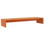vidaXL Support de Moniteur Marron Miel 100x27x15 cm Bois de pin Solide, Support de Moniteur Double, Support de Moniteur en Bois,
