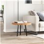vidaXL Dessus de table rond Ø60x4 cm bois massif d'acacia