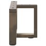 vidaXL Pieds de Table Basse en Forme de T 2 pcs Acier Naturel 50x25x(30-31) cm, Pied de Table, Pied de Table en métal, Pied de M