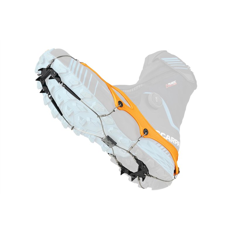 Nortec Trail 2.4 Crampons fabriqués en Italie pour les courses d'hiver sur glace et neige - Chaussures minimales avec étui L (42
