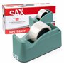 SAX Tape it Easy XXL Dérouleur de ruban adhésif à une main extra lourd | pour 1x ruban de 50mm ou 2x ruban de 25mm