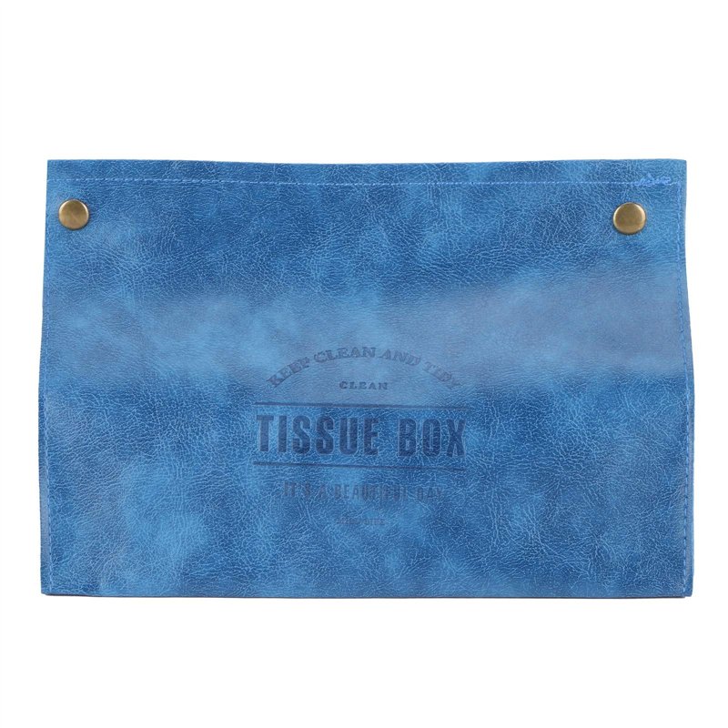Porte-mouchoirs en Cuir PU Originalité Boîte à Mouchoirs Distributeurs de mouchoirs Organisateur de Mouchoirs de Bureau pour Sal
