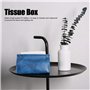 Porte-mouchoirs en Cuir PU Originalité Boîte à Mouchoirs Distributeurs de mouchoirs Organisateur de Mouchoirs de Bureau pour Sal