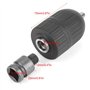 Mandrin de forage 2-13mm gamme de serrage outil de Conversion de mandrin de perceuse sans clé robuste avec adaptateur 1/2 pouce
