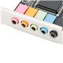 ASHATA Carte Son PCI Express, Carte Adaptateur Stéréo PCI-E 5.1, Puce CMI8738 6 Canaux, Prise en de 7, pour Ordinateur de Bureau