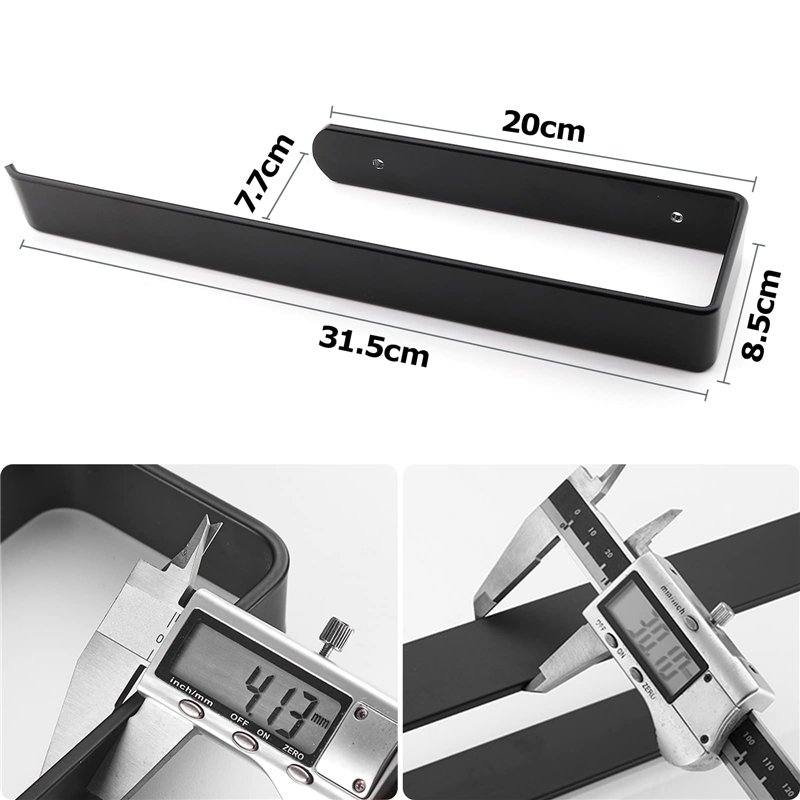 Image secondaire de On and Off Porte Sopalin, Rouleau Papier, Derouleur Essuie Tout de Cuisine sous l'armoire| Support Pas de Perçage (31.5CM) Noir
