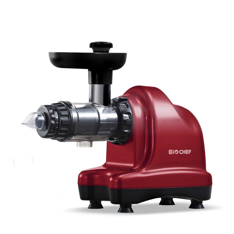 Image secondaire de Extracteur de Jus BioChef Axis Cold Press Juicer - Extracteur Masticateur Horizontal pour Herbe de Blé, Fruits et Légumes avec 2