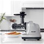 Extracteur de Jus BioChef Axis Cold Press Juicer - Extracteur Masticateur Horizontal pour Herbe de Blé, Fruits et Légumes avec 2