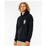 Rip Curl Sweat à Capuche Search Icon Noir, Homme