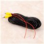 Qiilu 15m caméra de recul câble à mâle à mâle câble Audio vidéo AV Cordon 15m / 49.2ft pour caméra arrière de Voiture Lecteur DV