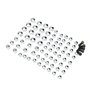 JenNiFer 75Pcs Kit Écrou De Couverture De Capuchons De Boulon De Recouvrement De Chrome pour Harley Davidson Flt-Flh