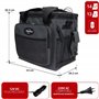 Koolatron Sac Isotherme 13L Glacière Électrique Glacière Portable 12V Mini Réfrigérateur Étanche Voiture Bandoulière Réglable Sa