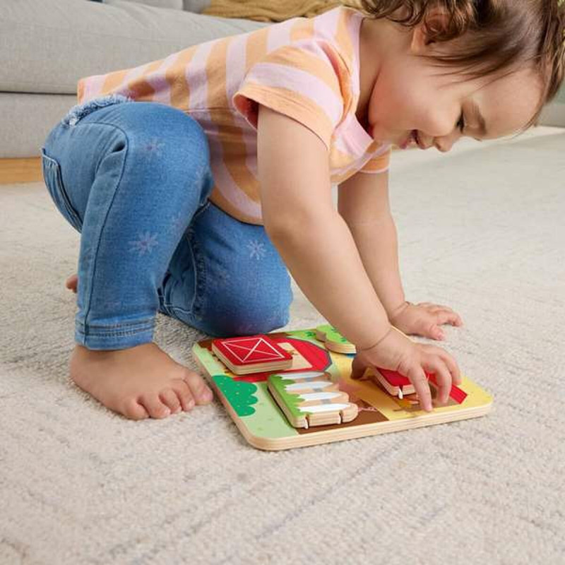 Image secondaire de Jouet pour bébé Mattel 20 x 20 x 1,91 cm animaux