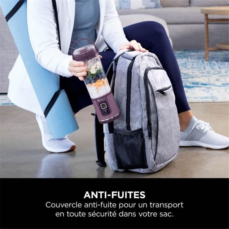 Image secondaire de Blender portable Ninja Blast - BC150EUPR - bol 530 ml - autonomie 2h - sans fil - sans BPA - violet