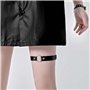 Borsgye Lot de 2 porte-jarretelles élastiques réglables en cuir synthétique synthétique pour cuisse, harnais punk gothique – Ann