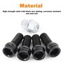 DOUDOU 4 x Boulon de Roue en Acier(M14 * 1.5 MM) Écrou de Roue Écrou de Cadenas Boulon de Protection de Roue