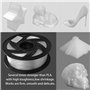 Filament pour imprimante 3D flexible en TPU 1,75 mm Couleur claire naturelle, Précision +/- 0,05 mm, Poids net 1 kg (Transparent