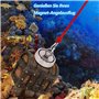 Kit de pêche magnétique 770 kg - Double face - Avec corde de 20 m - Ancrage de recherche - Gants - Diamètre : 94 mm - Pour la pê