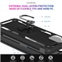 LeYi Coque pour Samsung Galaxy Note 10 Lite/ A81 [2 × Verre Trempé] Anneau Support, Militaire Double Défense Bumper TPU Silicone