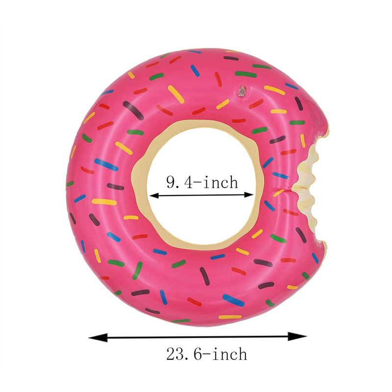 Image secondaire de Topfunyy Lot de 2 Piscine Flotteur Bouées Gonflables de 60 cm pour Natation, Radeau de Natation, Jeux de Plage d'été, Décoration