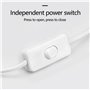ALFFREUDE Porte Lampe E27 Suspension 3,5m Douille E27 avec Fil Câble pour Lampe de Sel avec Câble D'alimentation Prise Changer b