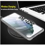 Coque pour Samsung Galaxy S21 Plus 5G (S21 + 6,7 Pouces) 360 Degrés Protection, Transparente Souple Mince Étui en Silicone TPU F