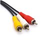 OpenII 3,5 vers 3 RCA - Prise TRRS mâle 3,5 mm vers 3 RCA mâle - Câble d'extension stéréo pour caméscope audio vidéo A/V - Câble