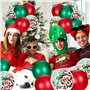 Yisscen Confettis Ballons de Noël Vert Rouge Ballon en Latex pour Anniversaire Décoration Noël Fête Fournitures 80 pièces