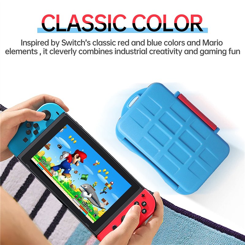 Image secondaire de LYNCA Étui pour Carte de Jeu pour Nintendo Switch, Porte-Cartouche de Protection Antichoc avec boîte de Rangement pour Jeu de Ca