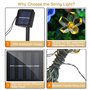 DIWUJI Guirlande Lumineuse Solaire Jardin Exterieur, 7 M 50 LED Imperméable Lumières féériques Fleur Décor Festival Coloré Lumiè