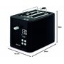 Toaster Smart'n Light Krups KH641810 | Grille à deux tranches | Affichage numérique | 7 niveaux de brunissage | Ramasse-miettes 