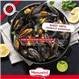 Marmite a moule - MENASTYL - 3645563 - En acier émaillé - Noir - 18 cm - Avec écritures - Tous feux dont induction