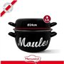 Marmite a moule - MENASTYL - 3645564 - En acier émaillé - Noir - 24 cm - Avec écritures - Tous feux dont induction